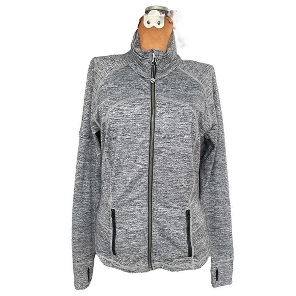 Lululemon Jackets & Blazers - Lululemon Sz 10 Define Zip Up Jacket Gray Stretch Jogging Active Yoga Outdoor
